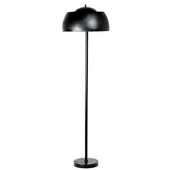 Livingfurn Kyle vloerlamp met marmeren voet zwart 167cm