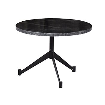 Livingfurn Yara salontafel marmer rond 55cm zwart