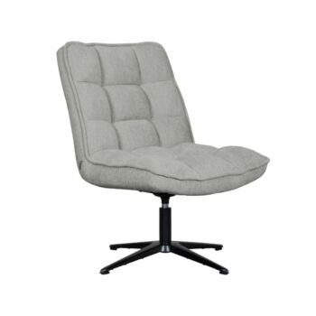 Label51 Vince fauteuil draaibaar 65x75x90cm grijs