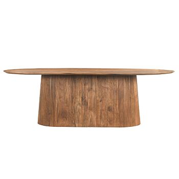 Livingfurn Salvator eettafel ovaal 300cm naturel