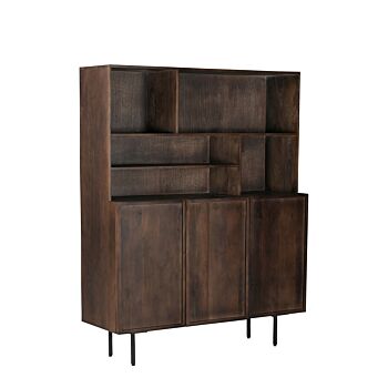 Livingfurn Elan kast 3 deurs 135cm mangohout