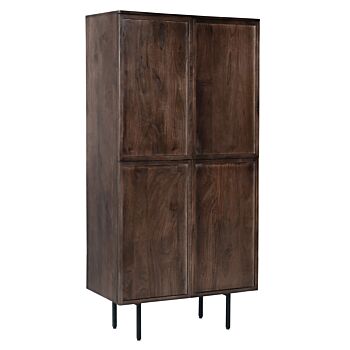 Livingfurn Elan kast 4 deurs 90cm mangohout