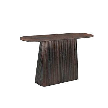 Livingfurn Salvator ovale sidetable mangohout 140cm