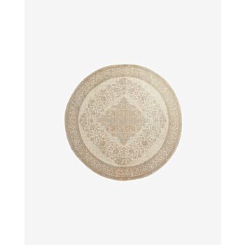 Nordal Pearl karpet rond beige 240cm