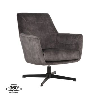 Label51 Toby fauteuil antraciet 