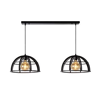 Lucide Dikra hanglamp zwart 110cm