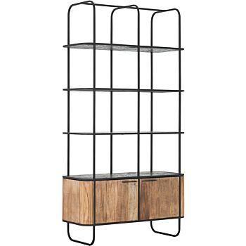 DTP Home Soho boekenkast teakhout 110x45x210cm