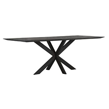 DTP Home Timeless Black eettafel teakhout zwart 210x100x78cm