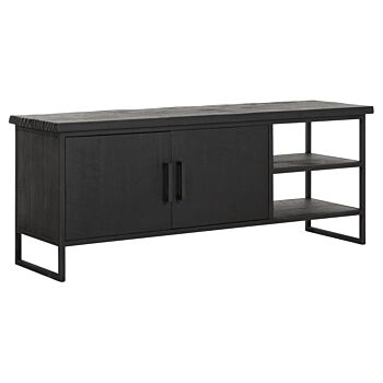 DTP Home Timeless Black tv-meubel teakhout 140x40x55cm