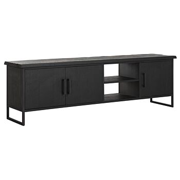 DTP Home Timeless Black tv-meubel teakhout 180x40x55cm