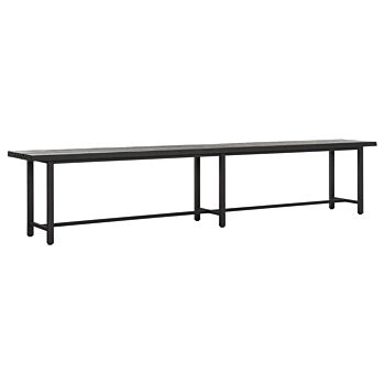 DTP Home Timeless eetkamerbank teakhout zwart 240cm