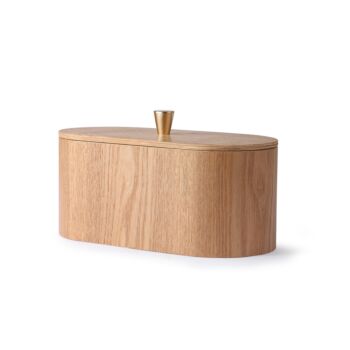 HKliving Willow opbergbakje hout 23x11x10cm