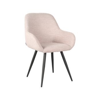 Label51 Fender eetkamerstoel boucle naturel - set van 2 stoelen