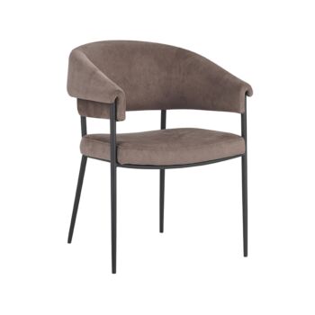 Label51 President eetkamerstoel taupe - set van 2 stoelen