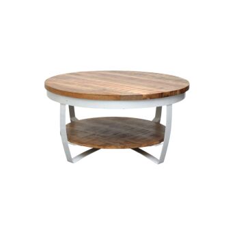 Livingfurn Mark salontafel 65cm mangohout wit