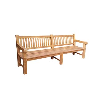 Livingfurn Patrick tuinbank met dikke rand teakhout 250cm