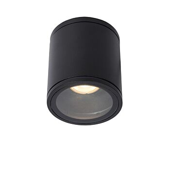 Lucide Aven opbouw spotje rond zwart mat 10cm