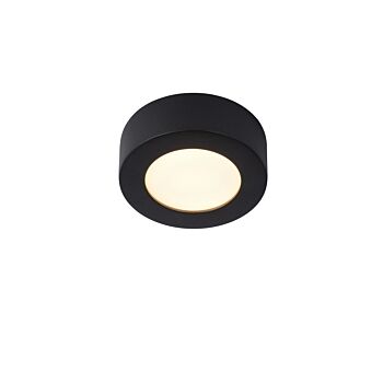 Lucide Brice plafondlamp rond zwart 12cm