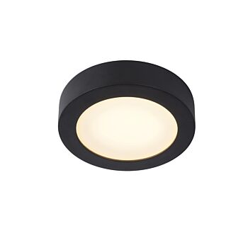 Lucide Brice plafondlamp rond zwart 18cm