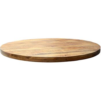 MD Interior Borneo mangohouten tafelblad rond 140cm