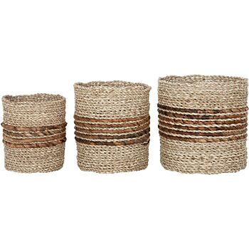 Must Living Carvoeiro manden zeegras met abaca - set van 3