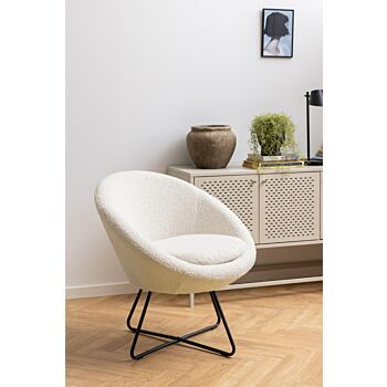 Noorlicht Chloe fauteuil orson meubelstof creme