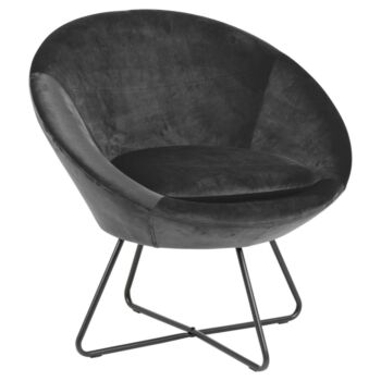 Noorlicht Chloe fauteuil vic meubelstof donkergrijs