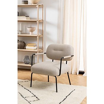 Noorlicht Davy fauteuil basel meubelstof beige