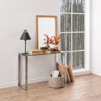 Noorlicht Fedde sidetable chroom 110x40cm