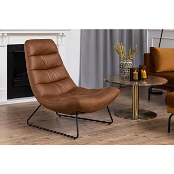 Noorlicht Gavin fauteuil kentucky meubelstof roestbruin