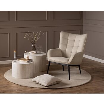 Noorlicht Hila fauteuil basel meubelstof beige