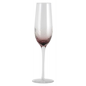 Nordal Garo champagne glas transparant met paars