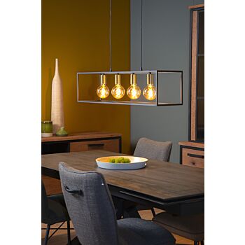 Lucide Ruben hanglamp zwart 92cm