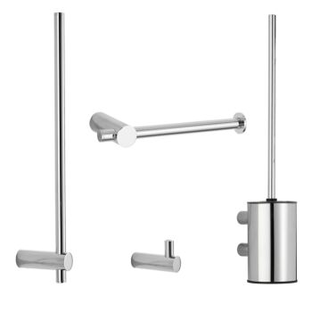 Saniclear Academy wc-accessoiresset 4-delig chroom