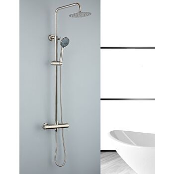 Saniclear Exclusive opbouw regendouche met hoofddouche 20cm en 3 standen handdouche RVS