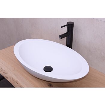 Saniclear Orona waskom solid surface 59x35cm wit mat