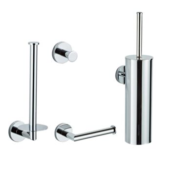 Saniclear Talpa 4-delige toilet accessoire set chroom