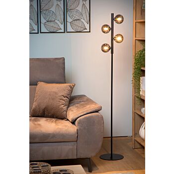 Lucide Tycho vloerlamp zwart 154cm