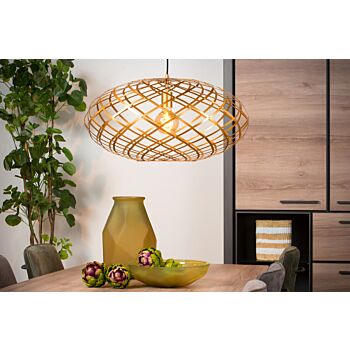 Lucide Wolfram hanglamp goud mat 65cm