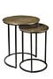 Product afbeelding van: Livingfurn Cast Iron bijzettafel set rond 45cm goud