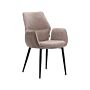 Product afbeelding van: Label51 Morris eetkamerstoel taupe - set van 2 stoelen