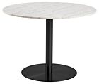 Product afbeelding van: Noorlicht Dewi ronde eettafel wit marmer met zwarte poot 105x75cm