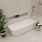 Product afbeelding van: Saniclear Lilla whirlpool 180x80cm rechts wit glans met 12 aerojets chroom elektronisch