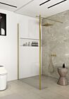 Product afbeelding van: Saniclear Redro Brass inloopdouche 120x40cm messing geborsteld